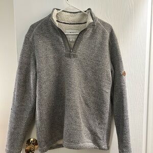 Orvis Men's Gray Zip-Up Sweater